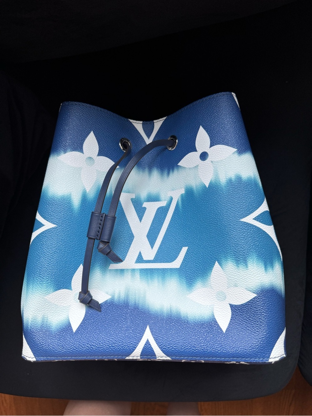 Louis Vuitton Blue Tie-Dye Monogram Bucket Bag